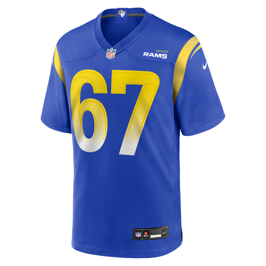 Men's Los Angeles Rams Justin Dedich Royal Game Jersey