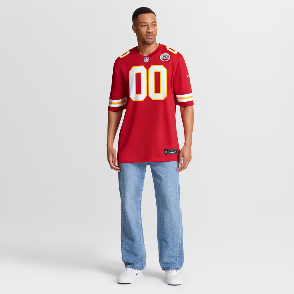 Men's Kansas City Chiefs Justin Fields Red Game Jersey