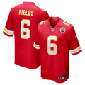 Men's Kansas City Chiefs Justin Fields Red Game Jersey