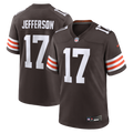 Men's Cleveland Browns Justin Jefferson Brown Game Jersey
