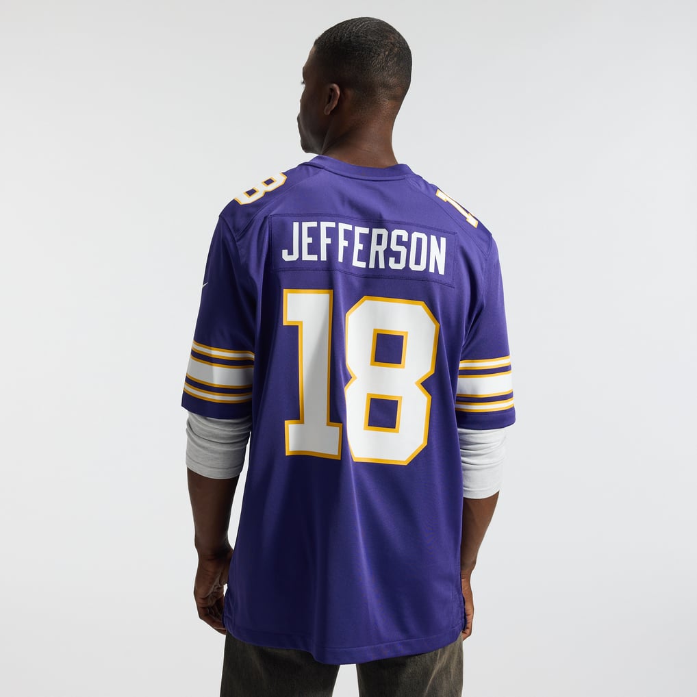 Men's Minnesota Vikings Justin Jefferson Purple Classic Player Game Jersey