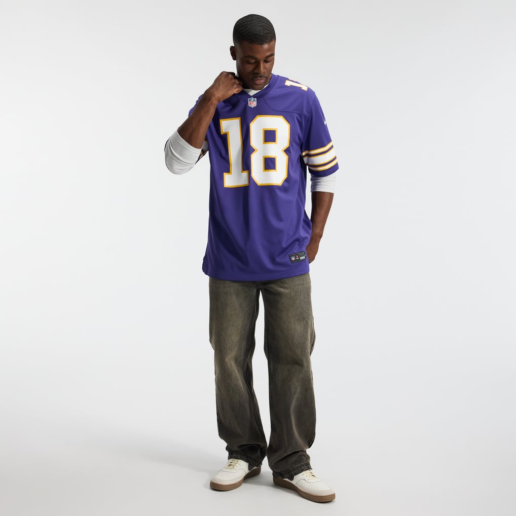 Men's Minnesota Vikings Justin Jefferson Purple Classic Player Game Jersey