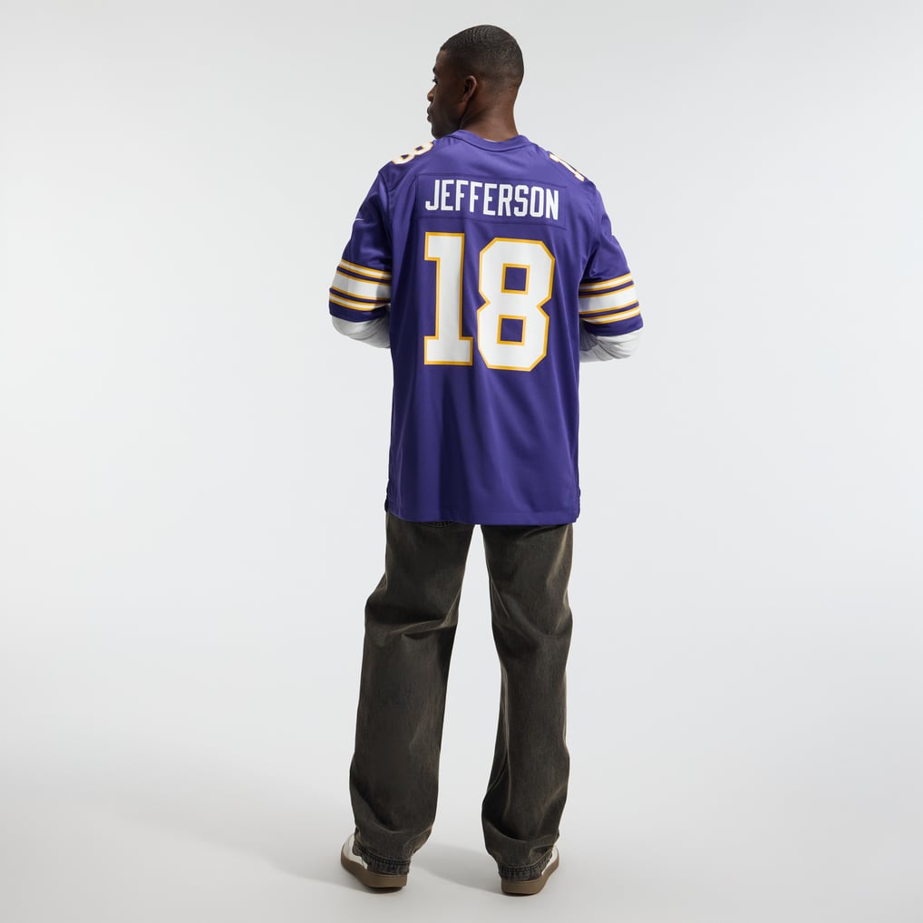 Men's Minnesota Vikings Justin Jefferson Purple Classic Player Game Jersey