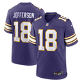 Men's Minnesota Vikings Justin Jefferson Purple Classic Player Game Jersey