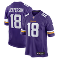 Men's Minnesota Vikings Justin Jefferson Purple Game Jersey