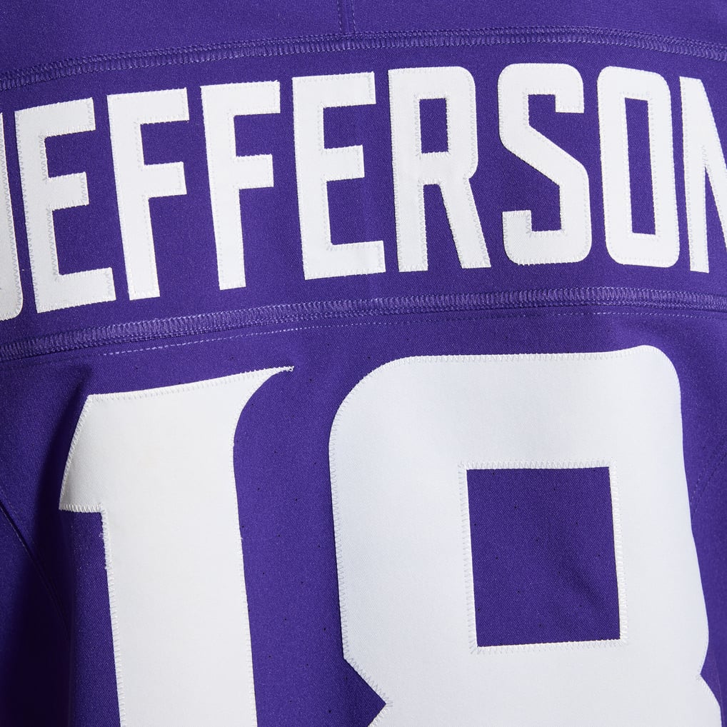 Men's Minnesota Vikings Justin Jefferson Purple Team Vapor F.U.S.E. Elite Jersey