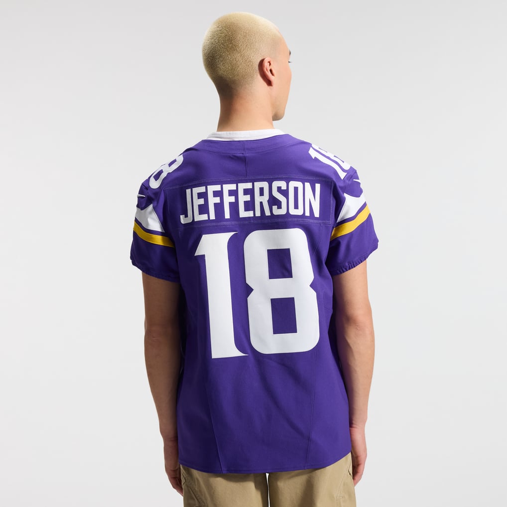 Men's Minnesota Vikings Justin Jefferson Purple Team Vapor F.U.S.E. Elite Jersey