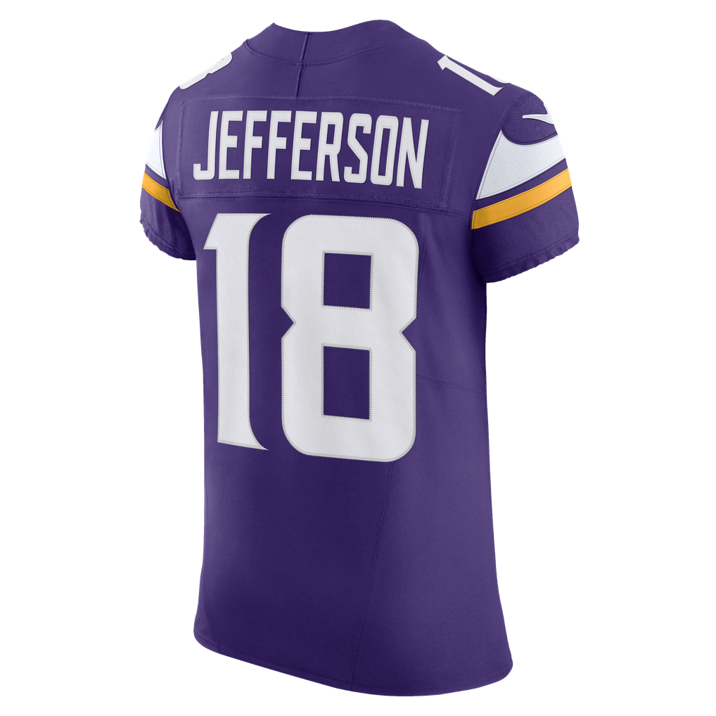 Men's Minnesota Vikings Justin Jefferson Purple Team Vapor F.U.S.E. Elite Jersey