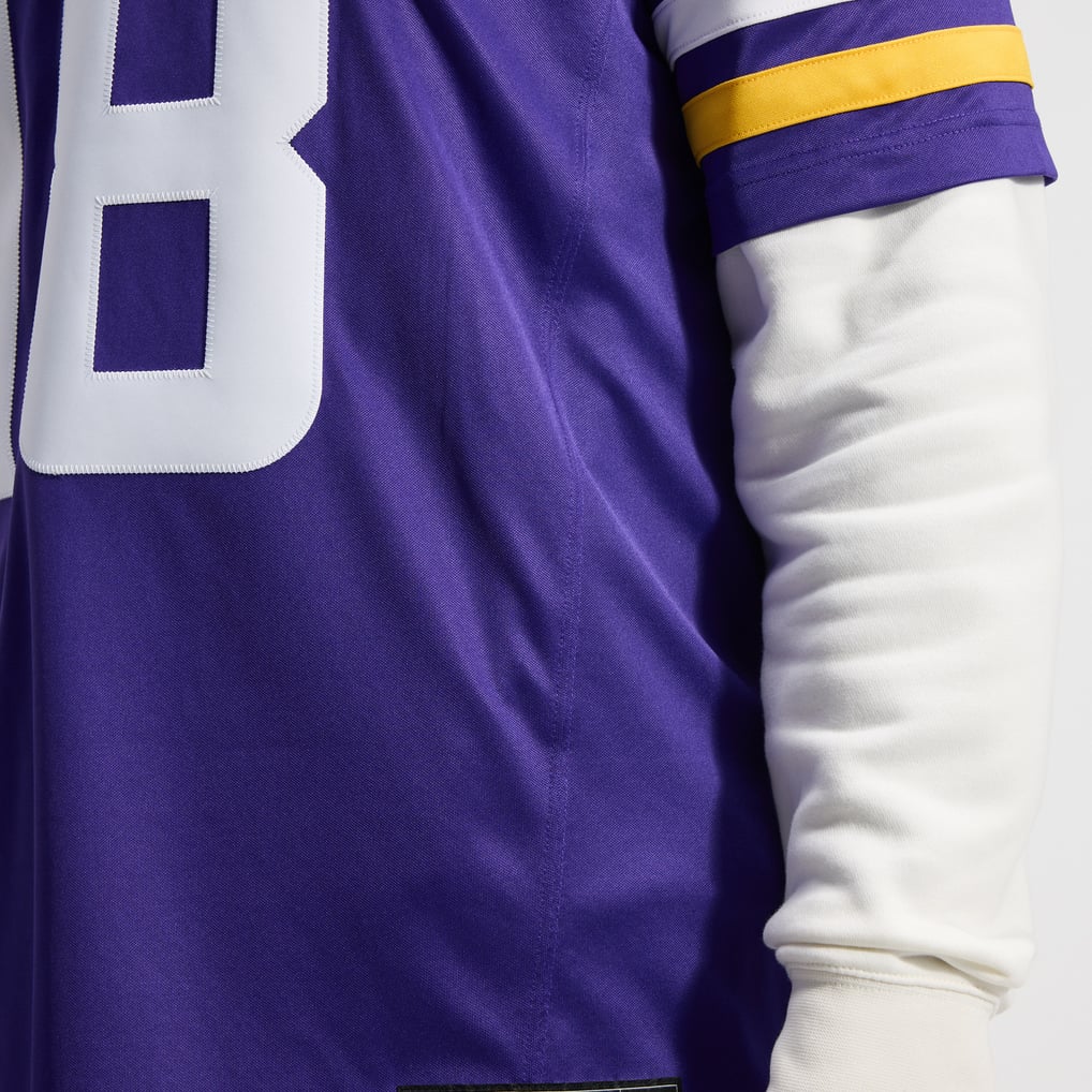 Men's Minnesota Vikings Justin Jefferson Purple Team Vapor F.U.S.E. Stitched Limited Jersey