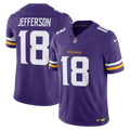 Men's Minnesota Vikings Justin Jefferson Purple Team Vapor F.U.S.E. Stitched Limited Jersey