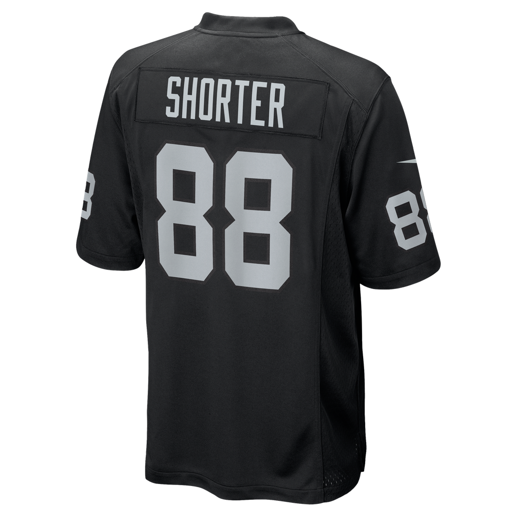 Men's Las Vegas Raiders Justin Shorter Black Team Game Jersey