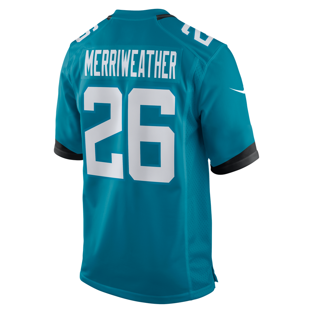 Men's Jacksonville Jaguars Kaevon Merriweather Teal Team Game Jersey