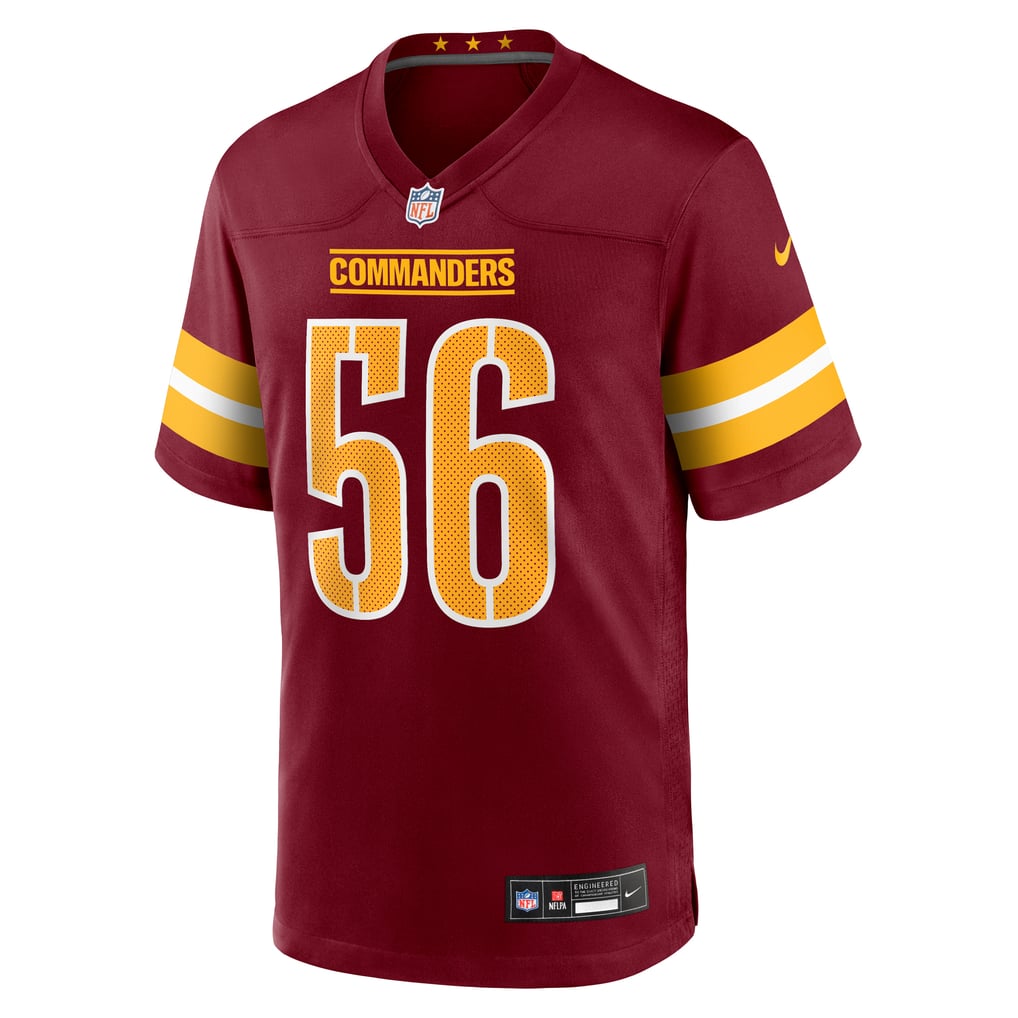 Men's Washington Commanders Kain Medrano Burgundy Team Game Jersey