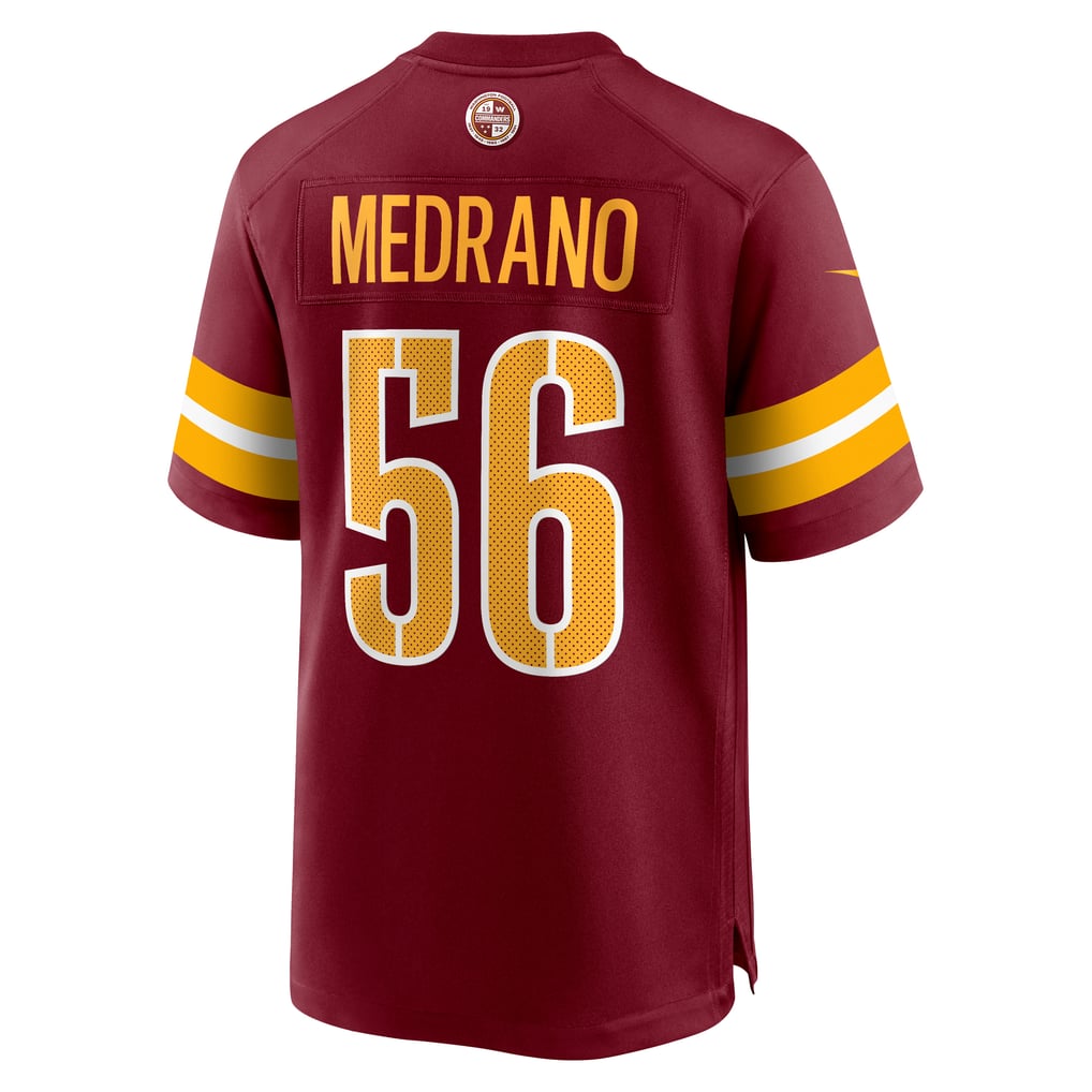 Men's Washington Commanders Kain Medrano Burgundy Team Game Jersey