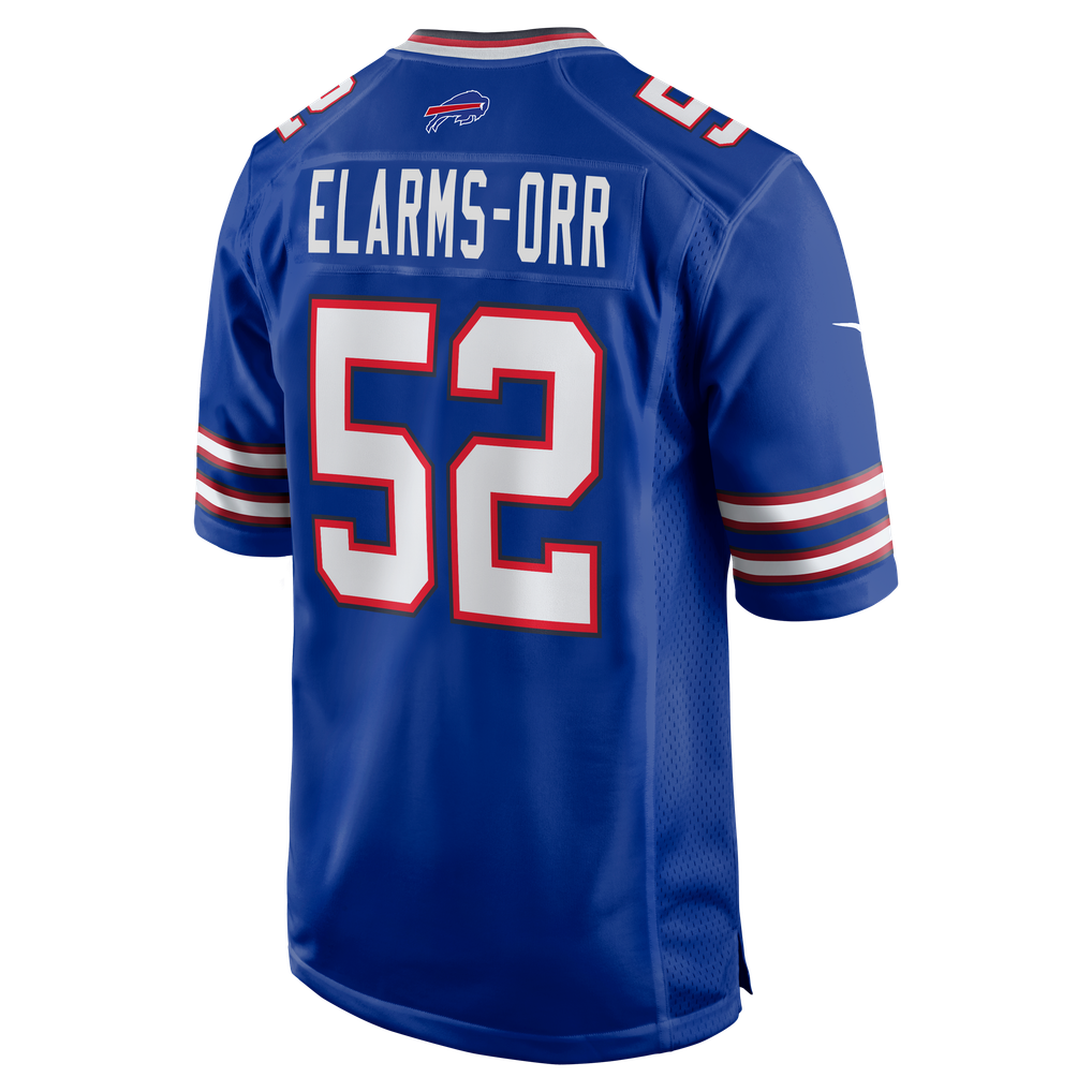 Men's Buffalo Bills Kaleb Elarms-Orr Royal Team Game Jersey