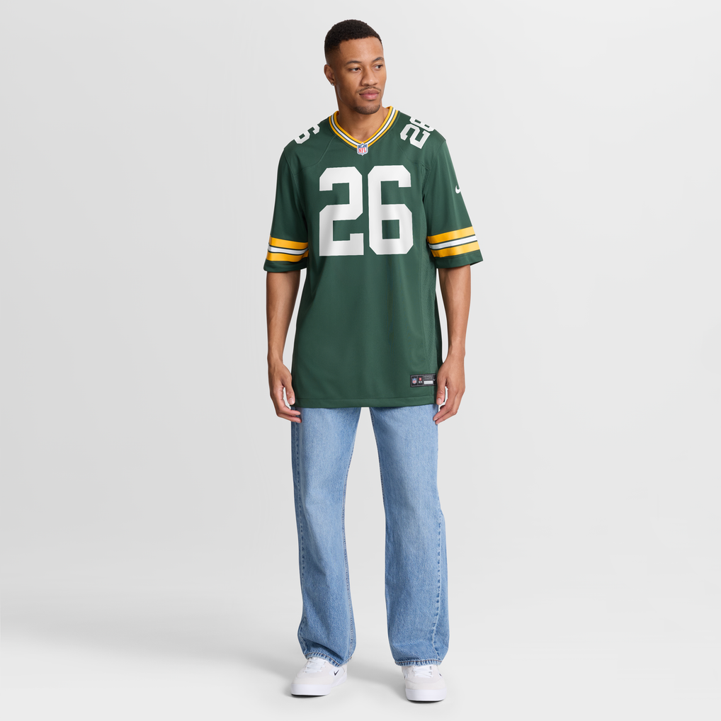 Men's Green Bay Packers Kaleb Johnson Green Team Game Jersey