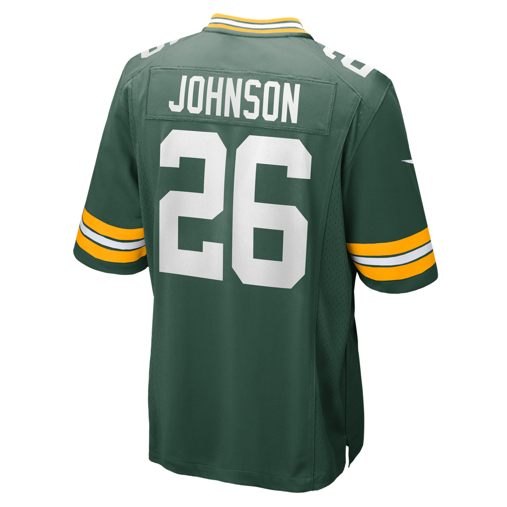 Men's Green Bay Packers Kaleb Johnson Green Team Game Jersey