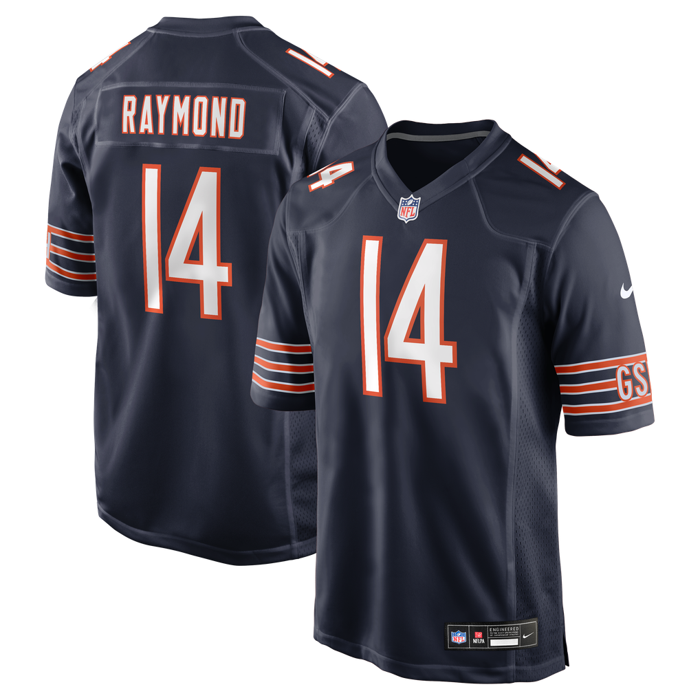 Men's Chicago Bears Kalif Raymond Navy Team Game Jersey