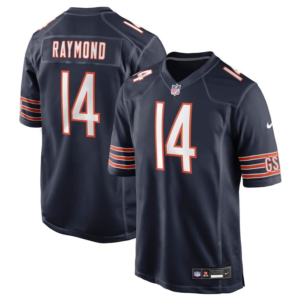 Men's Chicago Bears Kalif Raymond Navy Team Game Jersey