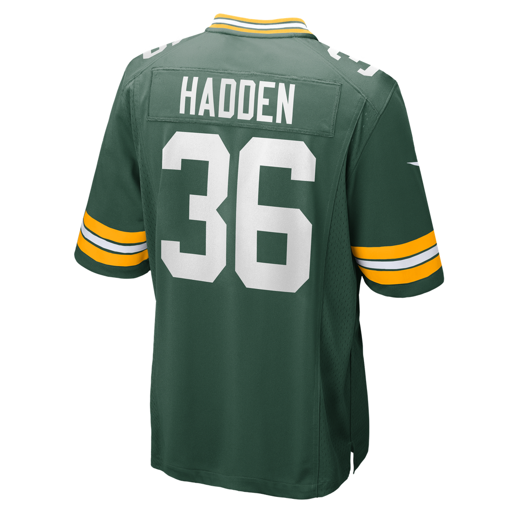 Men's Green Bay Packers Kamal Hadden Green Team Game Jersey
