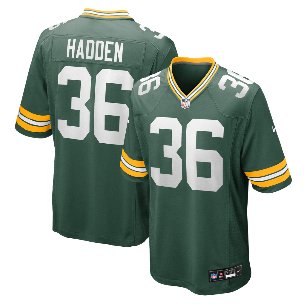 Men's Green Bay Packers Kamal Hadden Green Team Game Jersey