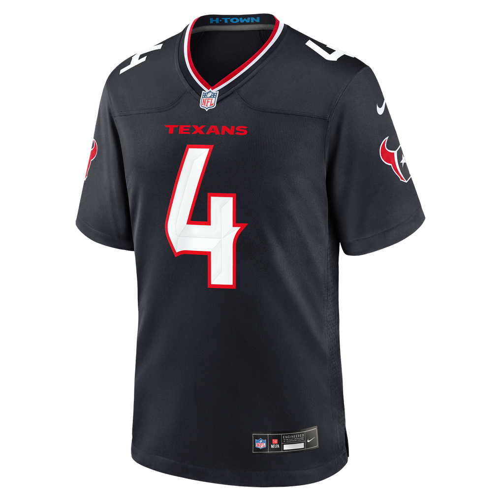 Men's Houston Texans Kamari Lassiter Navy Team Game Jersey