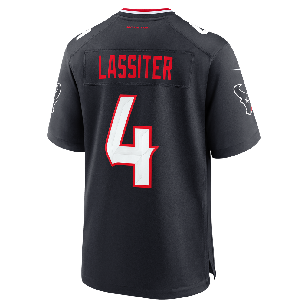 Men's Houston Texans Kamari Lassiter Navy Team Game Jersey
