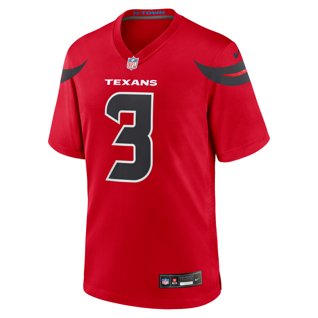 Men's Houston Texans Kamari Lassiter Red Alternate Game Jersey