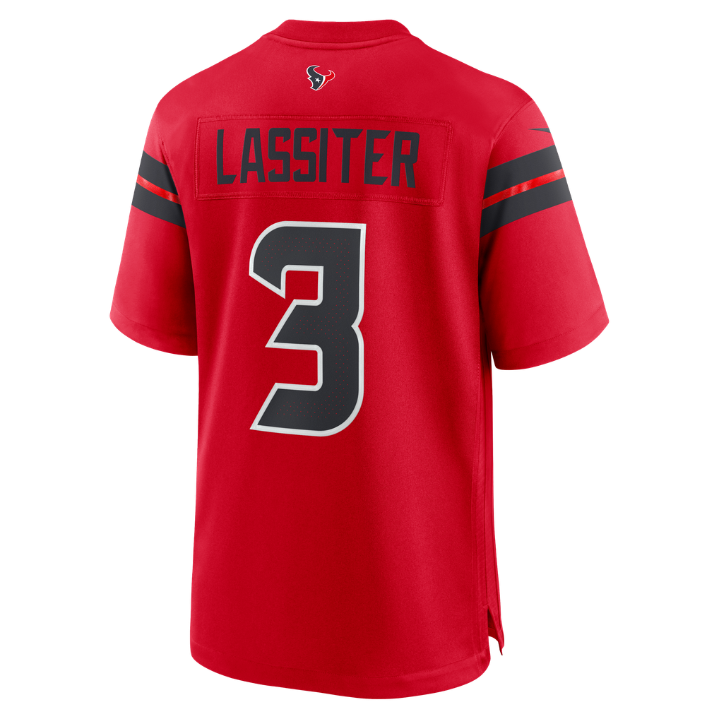 Men's Houston Texans Kamari Lassiter Red Alternate Game Jersey