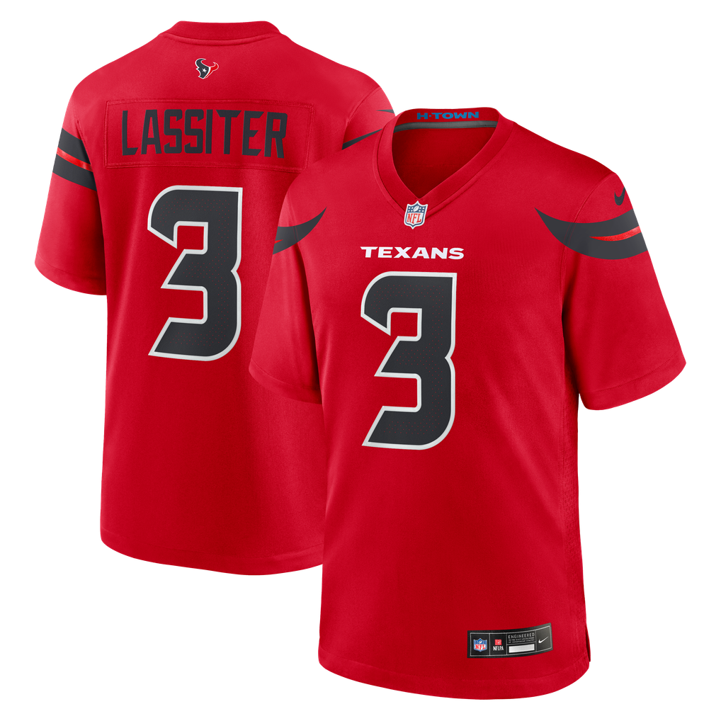 Men's Houston Texans Kamari Lassiter Red Alternate Game Jersey