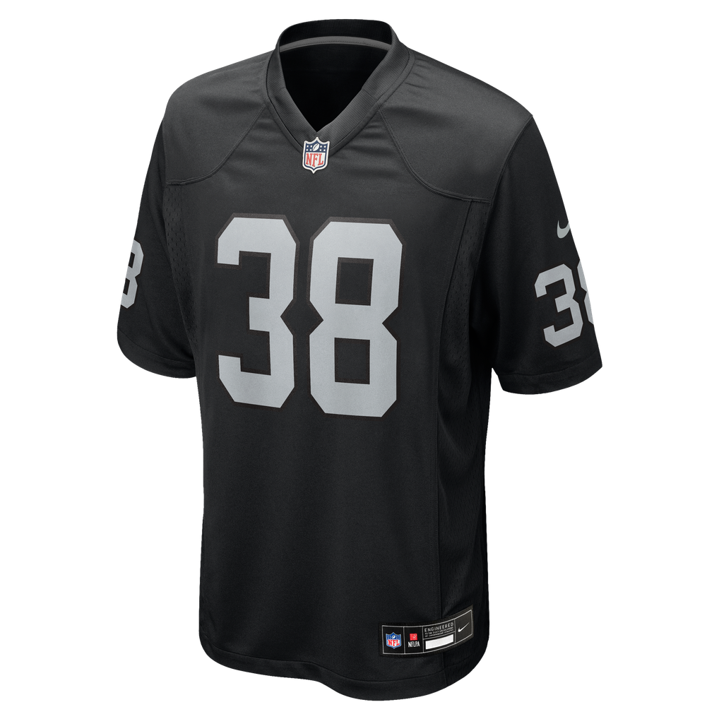 Men's Las Vegas Raiders Kansei Matsuzawa Black Team Game Jersey