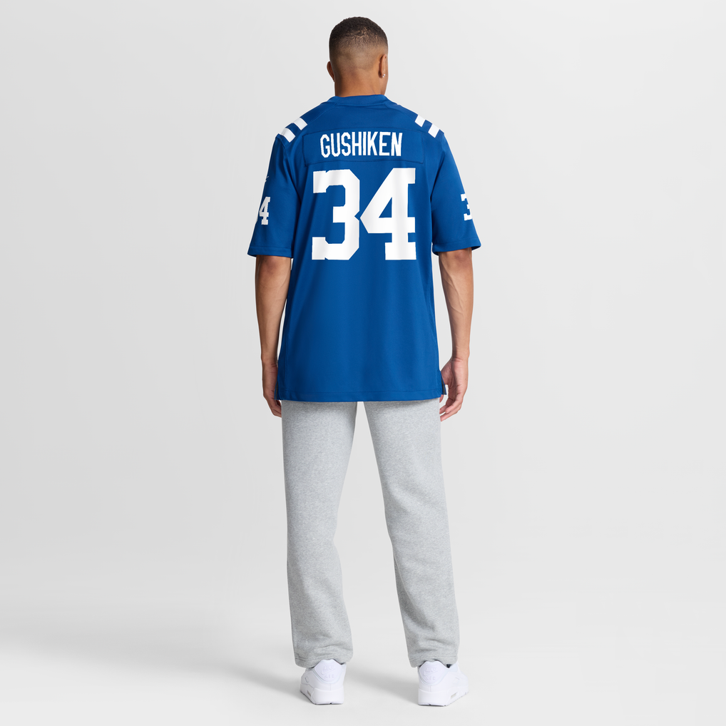 Men's Indianapolis Colts Kapena Gushiken Royal Team Game Jersey