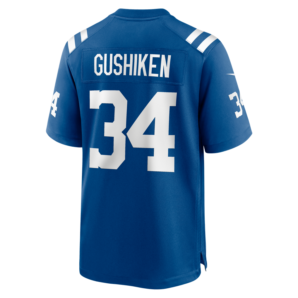 Men's Indianapolis Colts Kapena Gushiken Royal Team Game Jersey
