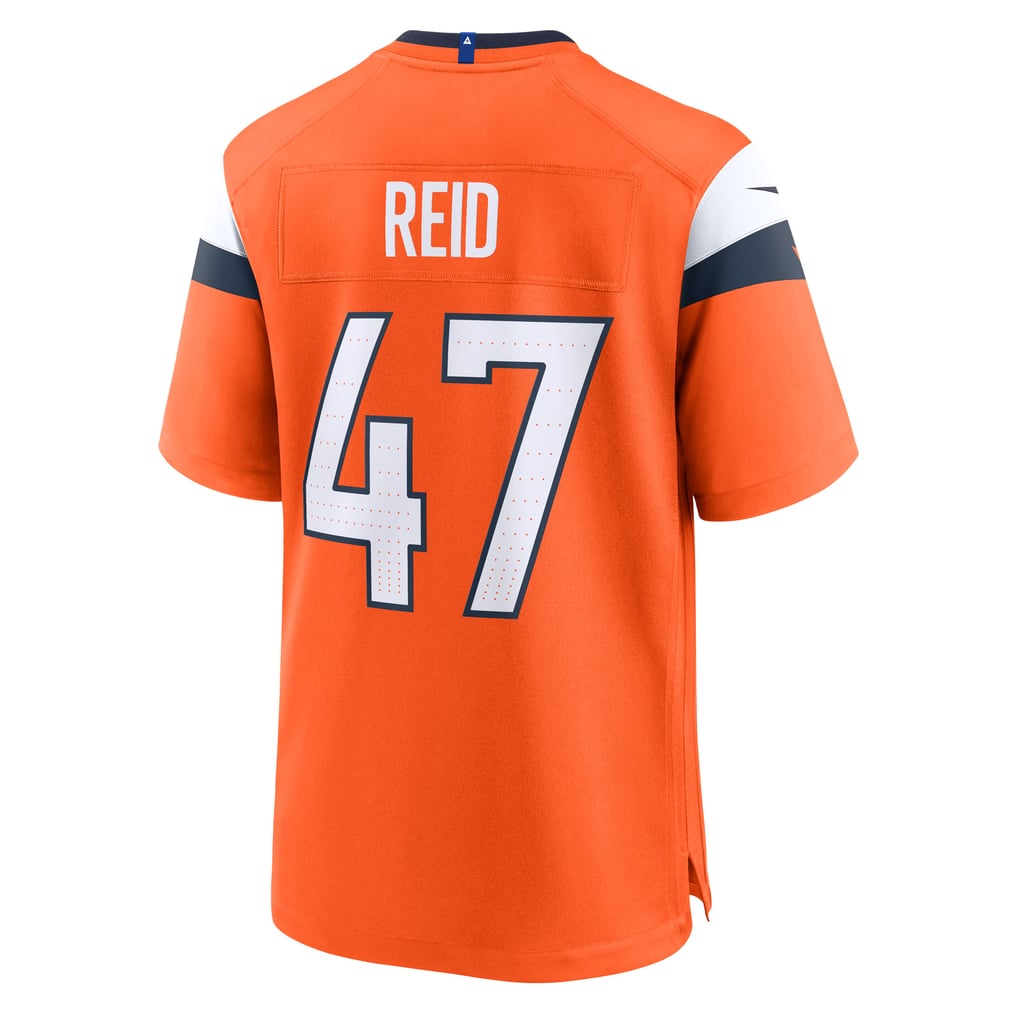 Men's Denver Broncos Karene Reid Orange Team Game Jersey