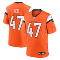 Men's Denver Broncos Karene Reid Orange Team Game Jersey