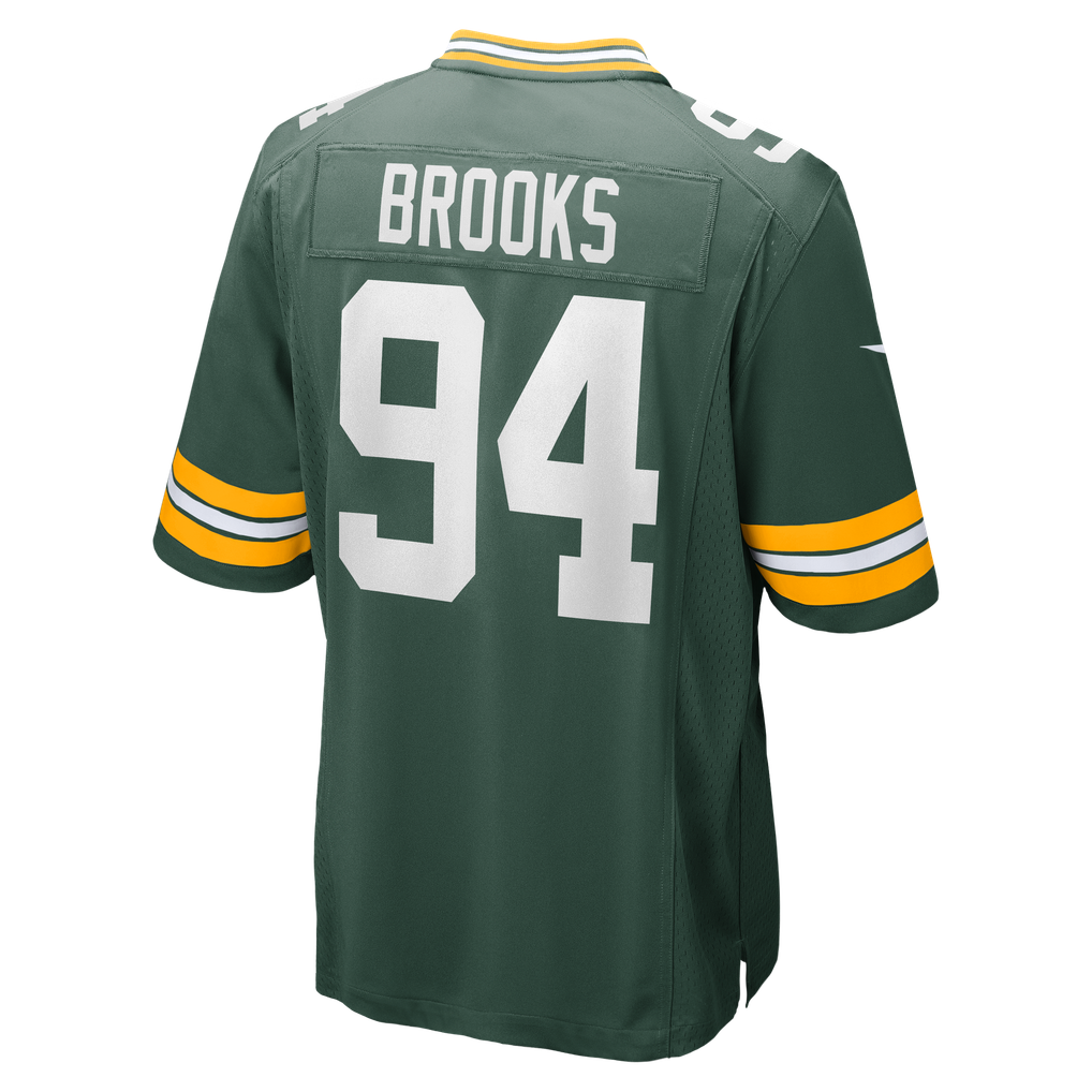 Men's Green Bay Packers Karl Brooks Green Game Jersey