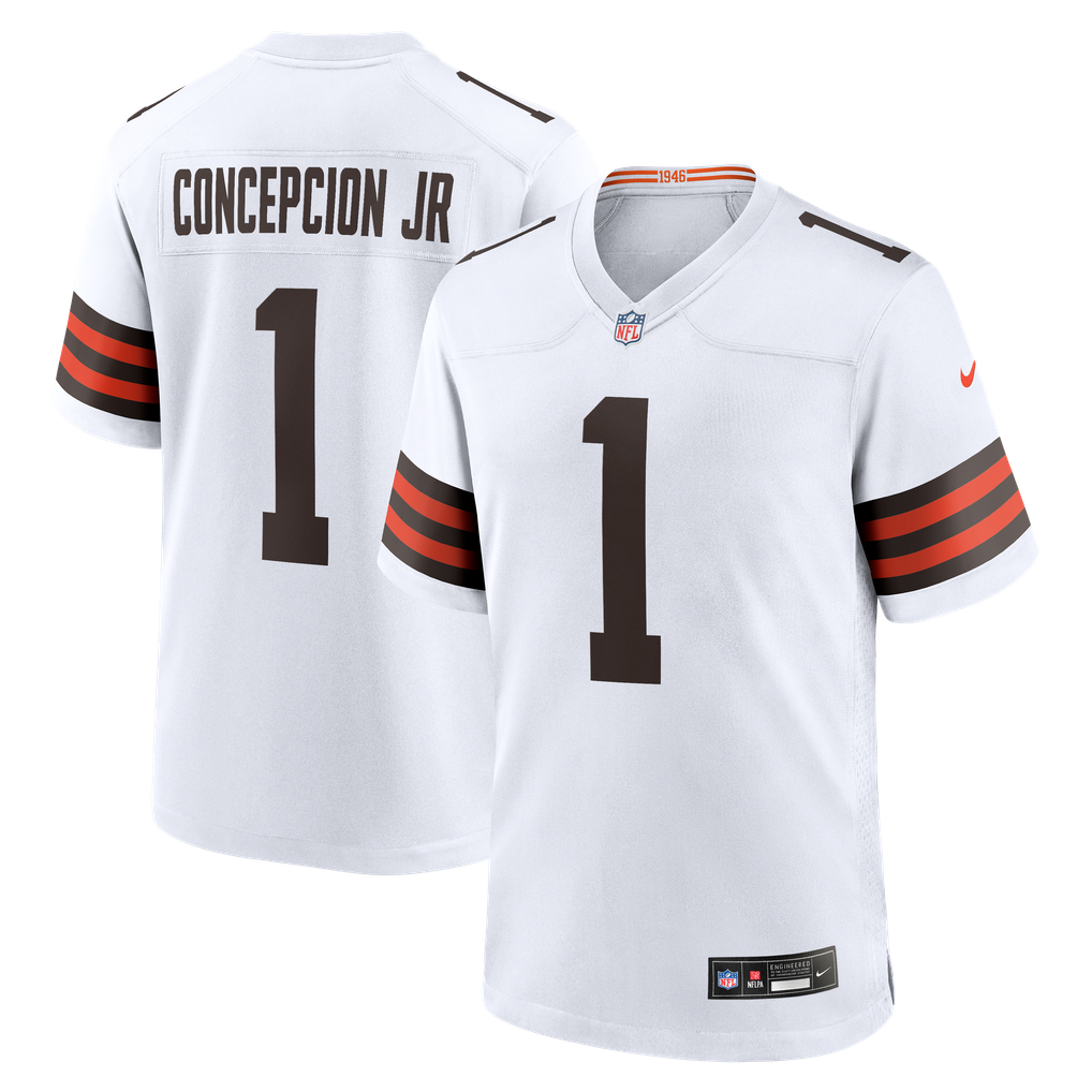 Men's Cleveland Browns KC Concepcion Jr. White Game Jersey