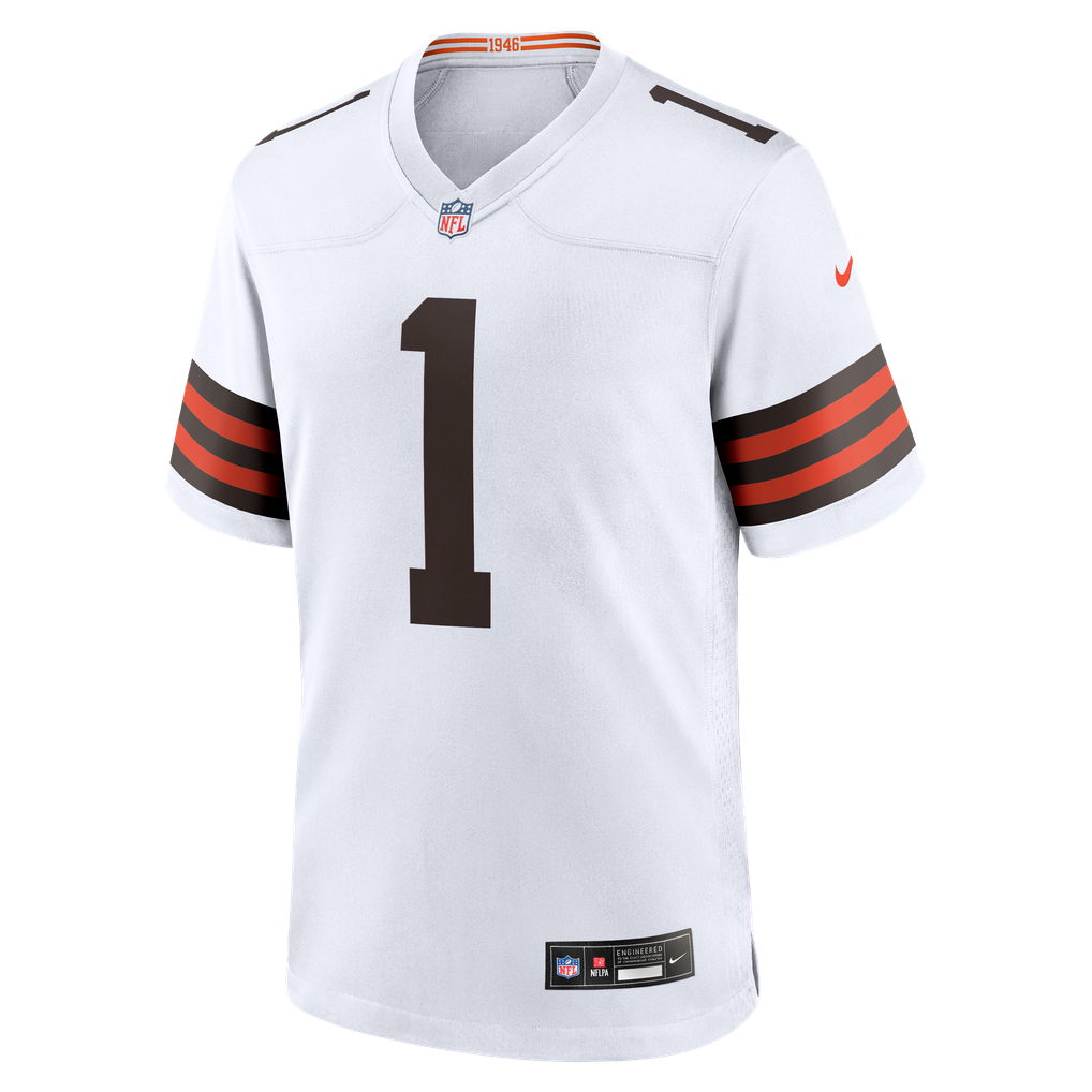 Men's Cleveland Browns KC Concepcion Jr. White Game Jersey