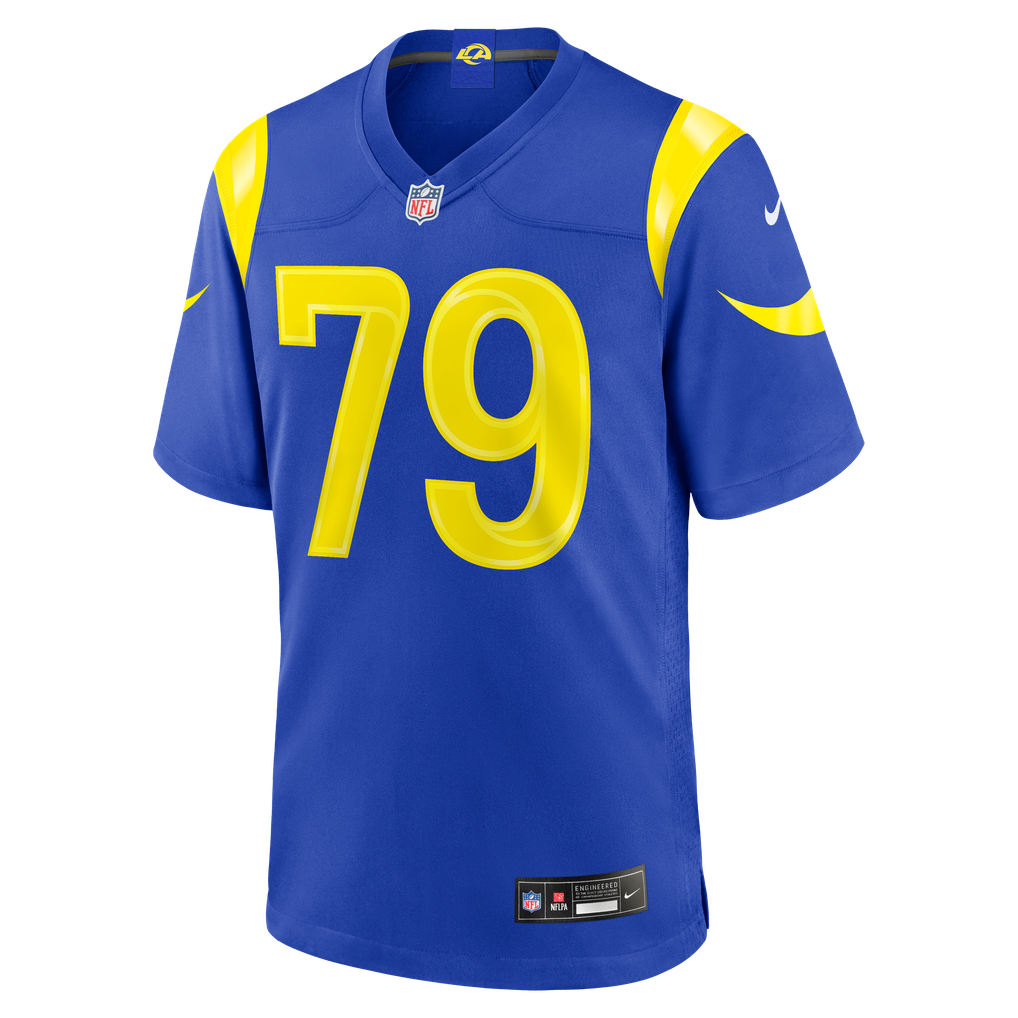 Men's Los Angeles Rams Keagen Trost Royal Team Game Jersey