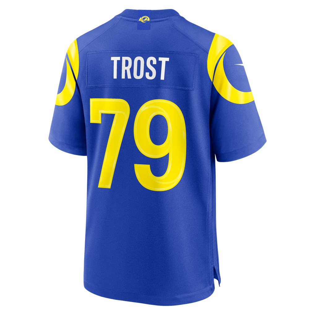 Men's Los Angeles Rams Keagen Trost Royal Team Game Jersey