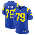 Men's Los Angeles Rams Keagen Trost Royal Team Game Jersey