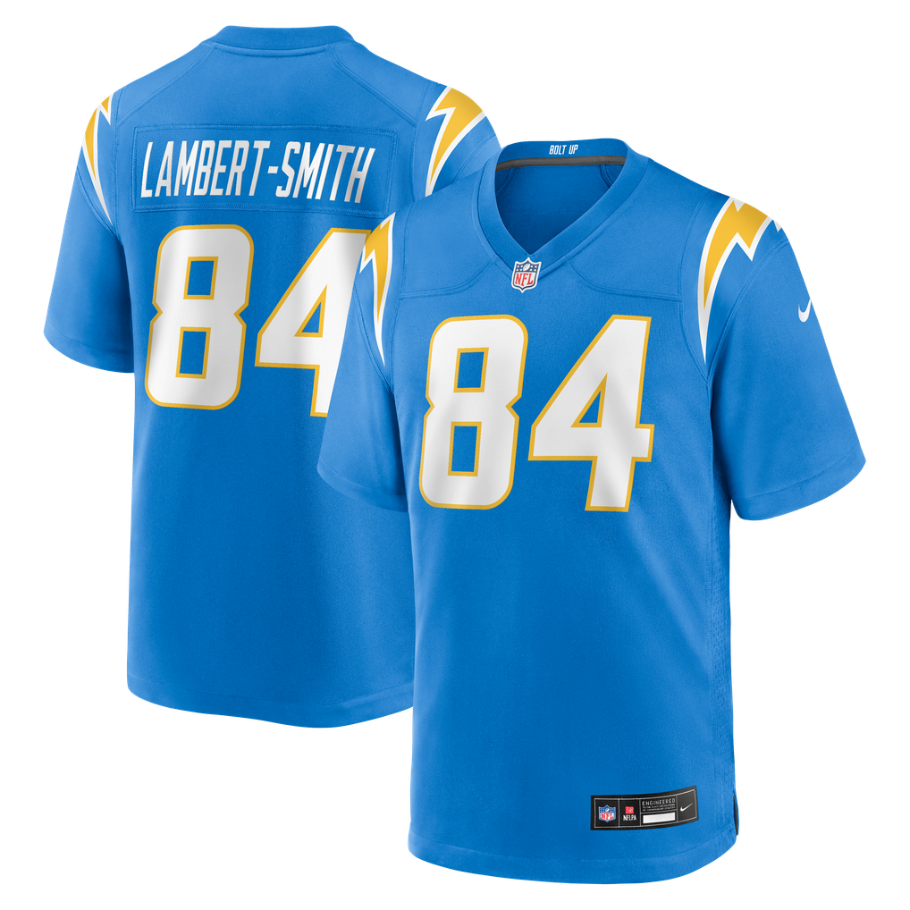 Men's Los Angeles Chargers KeAndre Lambert-Smith Powder Blue Team Game Jersey