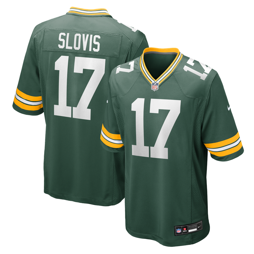 Men's Green Bay Packers Kedon Slovis Green Team Game Jersey