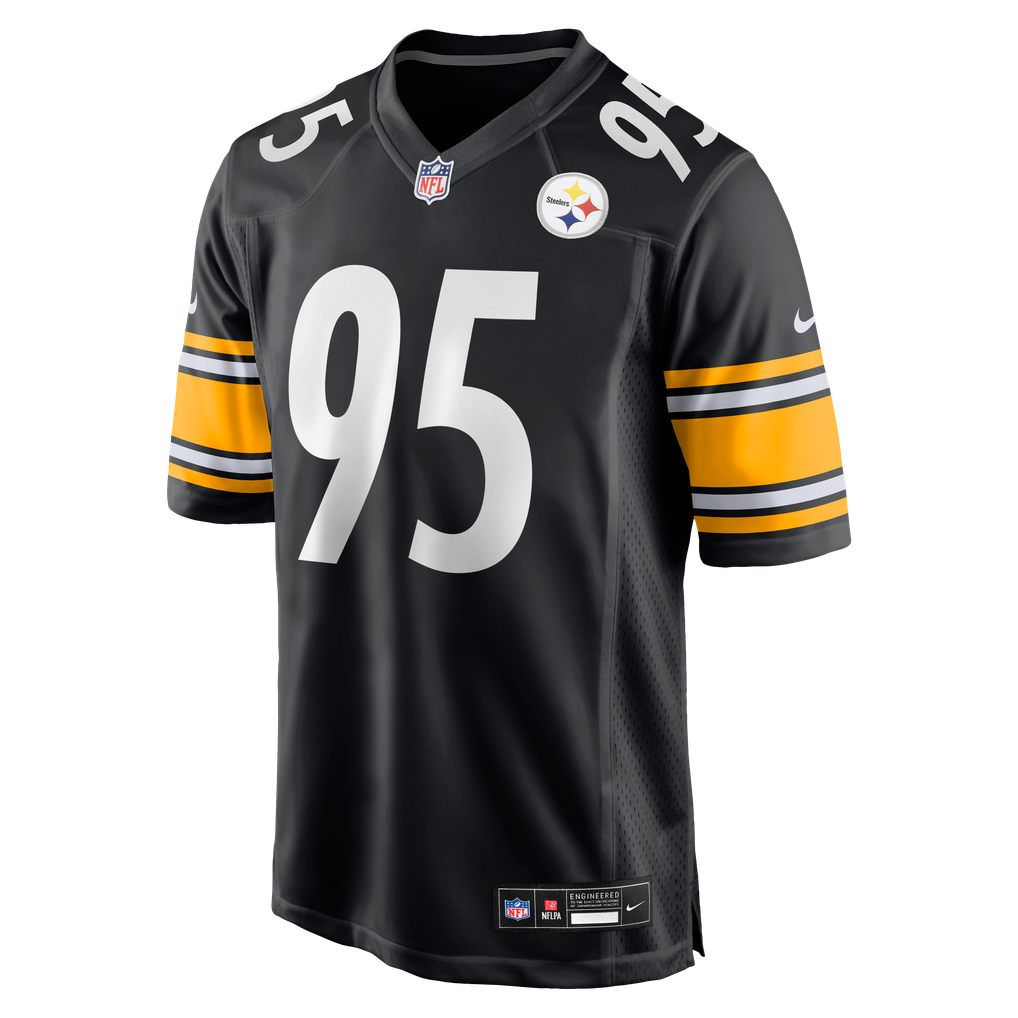 Men's Pittsburgh Steelers Keeanu Benton Black Team Game Jersey