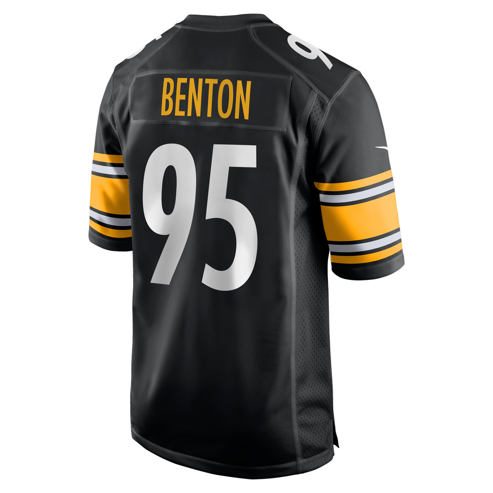 Men's Pittsburgh Steelers Keeanu Benton Black Team Game Jersey