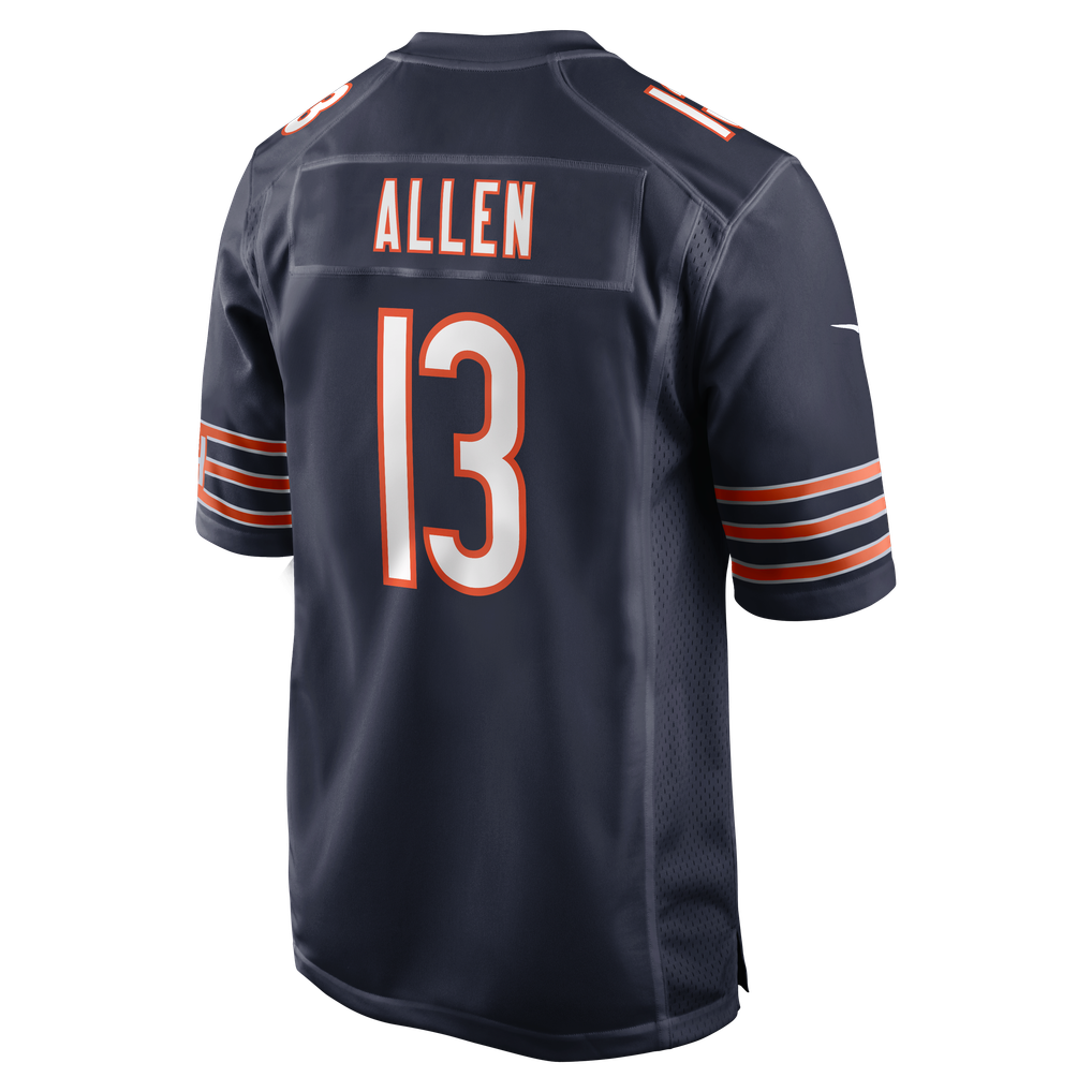 Men's Chicago Bears Keenan Allen Navy Team Game Jersey