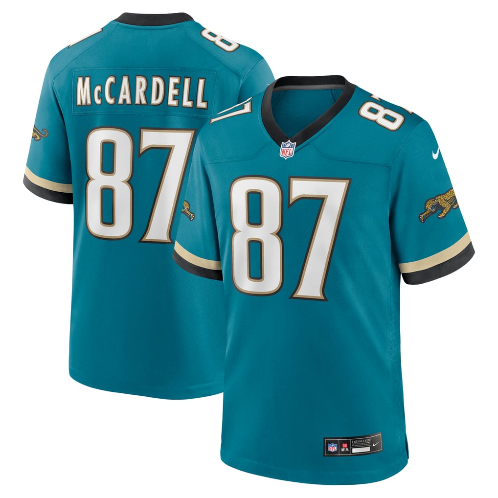 Men's Jacksonville Jaguars Keenan McCardell Teal Retired Player Alternate Game Jersey