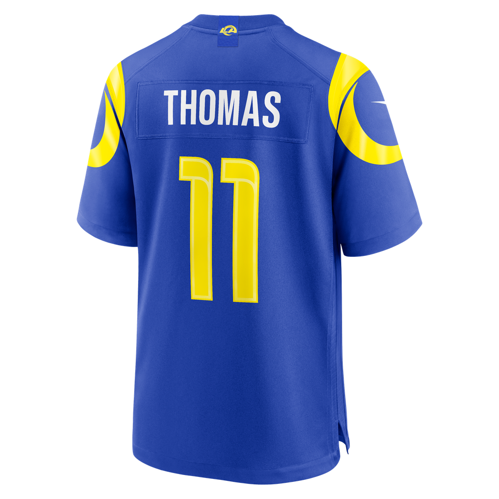 Men's Los Angeles Rams Keir Thomas Royal Team Game Jersey