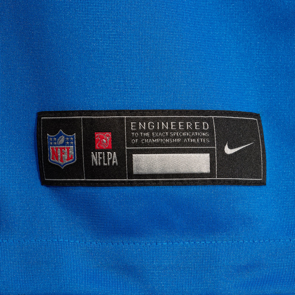 Men's Detroit Lions Keith Abney II Blue Team Game Jersey