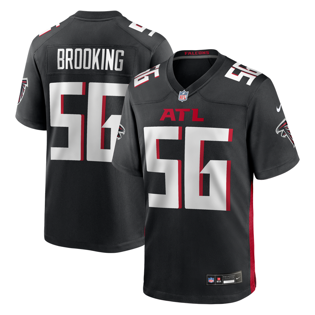 Men's Atlanta Falcons Keith Brooking Black Game Retired Player Jersey